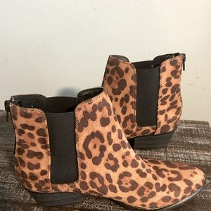 Cheetah Print Ankle Boots